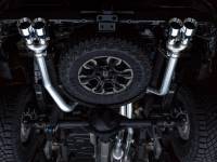 AWE Tuning - AWE 22-23 GMC Sierra 1500 AT4X 6.2L 0FG Catback Split Dual (Flat Bumper) - Chrome Silver Tips - Image 9
