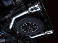 AWE Tuning - AWE 22-23 GMC Sierra 1500 AT4X 6.2L 0FG Catback Split Dual (Flat Bumper) - Chrome Silver Tips - Image 10