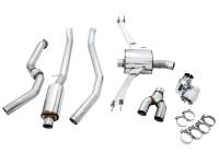 AWE Tuning - AWE 2016+ Honda Civic Si Touring Edition Exhaust w/Front Pipe & Dual Chrome Silver Tips - Image 10