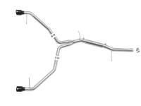 aFe Power (Advanced FLOW Engineering) - aFe 17-19 Audi A4 (L4-2.0L) MACH Force-Xp Stainless Steel Axle-Back Exhaust System - Black Tip - Image 4