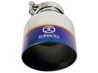 aFe Power (Advanced FLOW Engineering) - aFe Takeda 304 Stainless Steel Clamp-On Exhaust Tip 2.5in. Inlet / 4.5in. Outlet - Blue Flame - Image 4