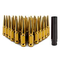 Mishimoto - Mishimoto Mishimoto Steel Spiked Lug Nuts M14 x 1.5 32pc Set Gold - Image 1