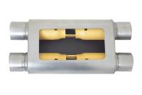 Gibson Performance Exhaust - Gibson MWA Superflow Dual/Dual Oval Muffler - 4x9x14in/3in Inlet/3in Outlet - Stainless - Image 2