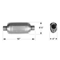 Flowmaster - Flowmaster Universal 225 Series (49 State) Catalytic Converter - 2.25 In. In/Out - Image 4