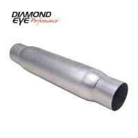 Diamond Eye Performance - Diamond Eye Exhaust Resonator, Performance Diesel Exhaust Part-4In. Aluminized Performance Quiet Tone Resonator - Image 1
