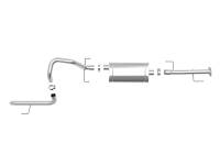 aFe Power (Advanced FLOW Engineering) - aFe MACH Force-XP 2.5in 409 SS Cat-Back Hi-Tuck Exhaust - 10-19 Toyota 4Runner V6-4.0L - Image 2