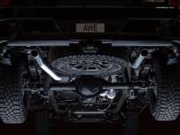 AWE Tuning - AWE 22-23 GMC Sierra 1500 AT4X 6.2L 0FG Catback Split Dual (Flat Bumper) - Bashguard(No Tips) - Image 7