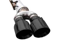 AWE Tuning - AWE 22-23 GMC Sierra 1500 AT4X 6.2L 0FG Catback Split Dual (Flat Bumper) - Diamond Black Tips - Image 3