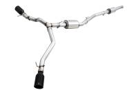 AWE 20-21 Jeep Gladiator JT 3.6L Tread Edition Cat-Back Dual Exhaust - Diamond Black Tip