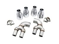 AWE Tuning - AWE 2019+ BMW M340i (G20) Non-Resonated Touring Edition Exhaust - Quad Chrome Silver Tips - Image 5