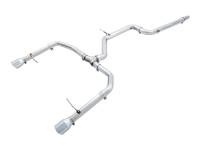 AWE 18-21 Volkswagen Jetta GLI Mk7 Track Edition Exhaust - Chrome Silver Tips (Fits OEM DP)