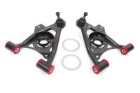 BMR 79-93 Mustang Fox Lower Control A-Arm Front w/ Spring Pocket/Tall Ball Joint - Black Hammertone
