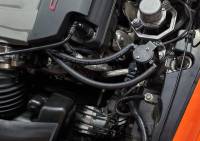 J&L Oil Separator Co - J&L 14-19 Chevrolet Corvette LT1 6.2L Driver Side Oil Separator 3.0 - Black Anodized - Image 2