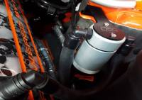 J&L Oil Separator Co - J&L 2011-2017 Ford Mustang GT Driver Side Oil Separator 3.0 - Clear Anodized - Image 2