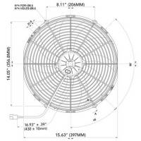 SPAL - SPAL High Performance Fans: VA18-AP71/LL-59A * 16"C/12V - Image 2