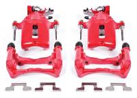 PowerStop 05-14 Ford Mustang Rear Red Calipers w/Brackets - Pair