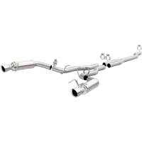 MagnaFlow Cat Back, SS, 2.5in, Competition, Dual Split Polish 4.5in Tips 2015 Ford Mustang Ecoboost