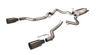 CORSA Performance - Corsa 2017-2020 Ford F-150 Raptor 3.5L Sport Cat-Back Dual Rear Exit w/ 5in Gunmetal Tip - Image 2