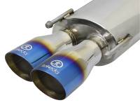 aFe Power (Advanced FLOW Engineering) - aFe Takeda 16-17 Lexus RC 200T 2.0L (t) 2in. SS Axle-Back Exhaust System w/Polished Blue Tips - Image 4