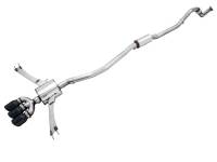 AWE 2016+ Honda Civic Si Touring Edition Exhaust w/Front Pipe & Triple Diamond Black Tips