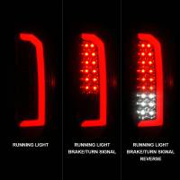 ANZO 15-21 GMC Canyon Full LED Tail Lights w/ Red Lightbar Black Housing Smoke Lens - Image 2