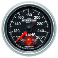 AutoMeter Elite 52.4mm 100-260F Transmission Temprature Peak & Warn w/ Electronic Control Gauge