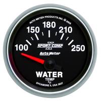 AutoMeter Sport-Comp II 52mm 100-250 F Short Sweep Electronic Water Temperature Gauge