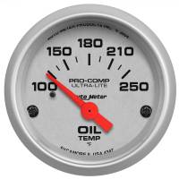AutoMeter Ultra-Lite 52mm 100-250 Deg F Electronic Oil Temperature Gauge