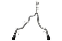 Corsa 2021-2025 Ford F-150 SuperCrew/5.5ft Bed 3.5L V6 Sport Cat-Back Dual Rear Exit-Black PVD