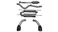 CORSA Performance - Corsa 2012-2025 Scion FRS / Subaru BRZ Black Tip Sport Cat-Back Exhaust - Image 1