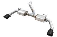 AWE 2018+ Jeep Wrangler JL/JLU Tread Edition Axle-Back Dual Exhaust - Diamond Black Tips