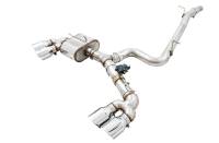 AWE Mk7 Golf R SwitchPath Exhaust w/Chrome Silver Tips 102mm