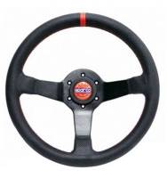 Sparco - Sparco Steering Wheel R330 Champion Black Leather / Red Stiching - Image 1