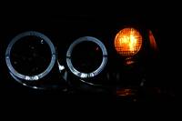ANZO Headlights, Tail Lights and More  - ANZO 1999-2005 Volkswagen Jetta Projector Headlights w/ Halo Black (CCFL) - Image 2