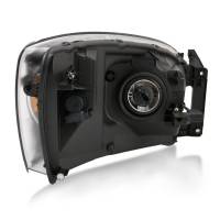 ANZO 2006-2009 Dodge Ram 1500 Crystal Headlight  Black Amber - Image 2