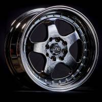 JNC Wheels Rim JNC010 Black Chrome 17x9 4x100/4x114.3 ET20