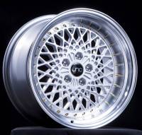 JNC Wheels Rim JNC045 Silver Machined Lip w/ Gold Rivets 18x9.75 5x114.3 ET20