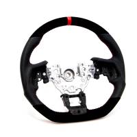 PRL Motorsports - PRL Steering Wheel 2016-2021 Civic Leather and Suede Red - Image 1