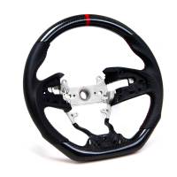 PRL Motorsports - PRL Steering Wheel 2016-2021 Civic Carbon and Leather Red - Image 1
