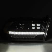 AlphaRex - AlphaRex 09-18 Dodge Ram 2500 LUXX LED Proj Headlights Plank Style Black w/Activ Light/DRL - Image 2