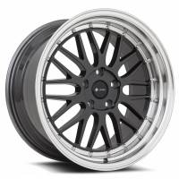 Vors Wheels - Vors Wheels Rim VR8 19x9.5 5x115 ET35 73.1CB Hyper Black Machine Lip Chrome Rivet - Image 1