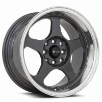 Vors Wheels Rim SP1 16x8 4x108 ET20 73.1CB Hyper Black Machine Lip