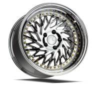 AodHan Wheels - Aodhan Wheels Rim DS03 18x9.5 (Driver Side) 5x114.3 73.1CB ET30 Vacuum Chrome w/Gold Rivets - Image 3