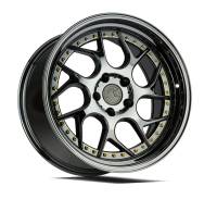 AodHan Wheels - Aodhan Wheels Rim DS01 18x9.5 5x114.3 73.1CB ET30 Black Vacuum W/ Gold Rivets - Image 3