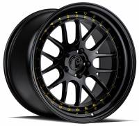 Aodhan Wheels Rim DS06 18x9.5 5x114.3 73.1CB ET30 Gloss Black W /Gold Rivets
