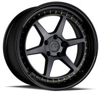 Aodhan Wheels Rim DS09 18x10.5 5x114.3 73.1CB ET22 Gloss Black W /Gold Rivets