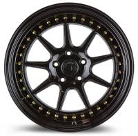 AodHan Wheels - Aodhan Wheels Rim DS-X 19x9.5 5x114.3 73.1CB ET15 Gloss Black W /Gold Rivets - Image 2