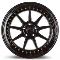 AodHan Wheels - Aodhan Wheels Rim DS-X 19x11 5x114.3 73.1CB ET15 Gloss Black W /Gold Rivets - Image 2