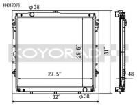 Koyorad Cooling Systems - Koyo HH Series Aluminum Radiator 10-12 Toyota Sequoia 4.6L V8 (AT) - Image 2