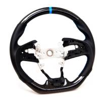 PRL Motorsports - PRL Steering Wheel 2016-2021 Civic Carbon and Leather Blue - Image 1